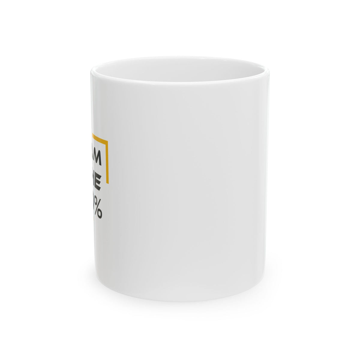 I Am the 10% - Left-Handed Mug (11oz, White)