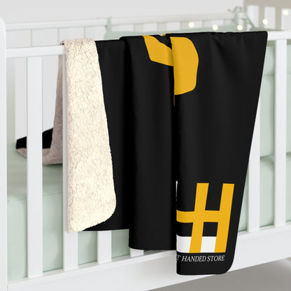 Southpaw Bear Claw Sherpa Fleece Blanket | Paw Print Graphic