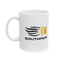 SouthPaw Claw Print - Left-Handed Mug (11oz, White)