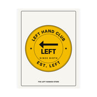 Left Hand Club (Est. Left) Lefty Poster
