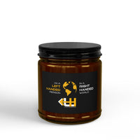 Left-Handed World Soy Candle — 4oz & 9oz Scented Jar with Black Lid