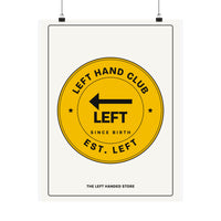 Left Hand Club (Est. Left) Lefty Poster