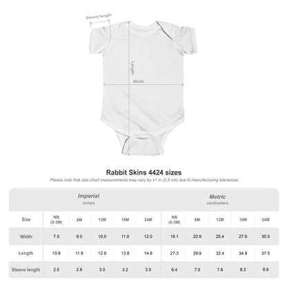 Baby Bodysuit — "Southpaw" Paw Print with "Italian Stallion" Back Text