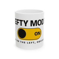 Lefty Mode: ON - Left-Handed Toggle Mug (11oz)
