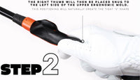 Lefty Grip Trainer Attachment for Improved Hand Positioning on Golf Club