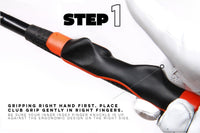 Lefty Grip Trainer Attachment for Improved Hand Positioning on Golf Club
