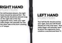 Lefty Grip Trainer Attachment for Improved Hand Positioning on Golf Club