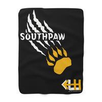 Southpaw Bear Claw Sherpa Fleece Blanket | Paw Print Graphic