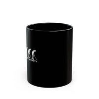 The Backward Minority Golf - Left-Handed Mug (11oz, Black)
