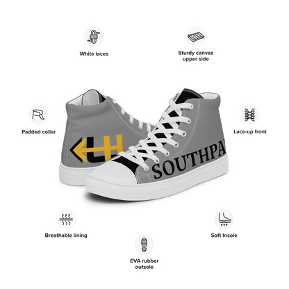 Men’s high top canvas shoes